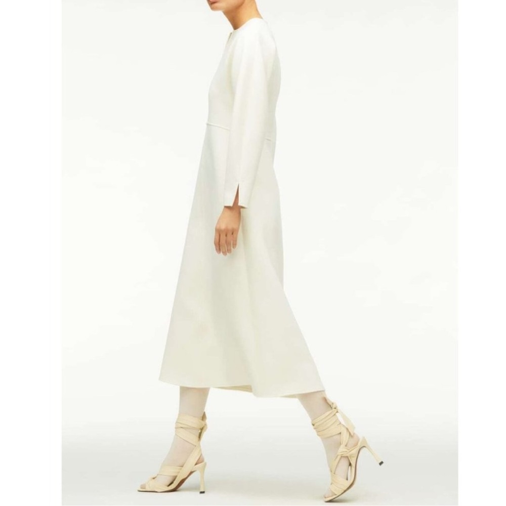 ZARA SEAM DETAIL DRESS LIMITED EDITION  OYSTER WHITE